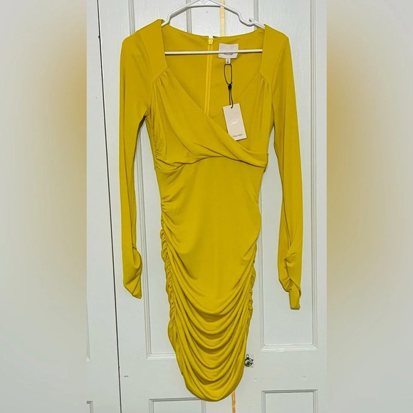 Cinq a Sept MIAH DRESS in pineapple yellow - Picture 5 of 6
